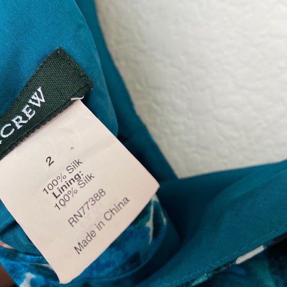 J Crew silk floral dress, size 2 - Picture 5 of 6